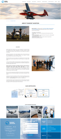 Egmont Aviation - Сторінка продукту